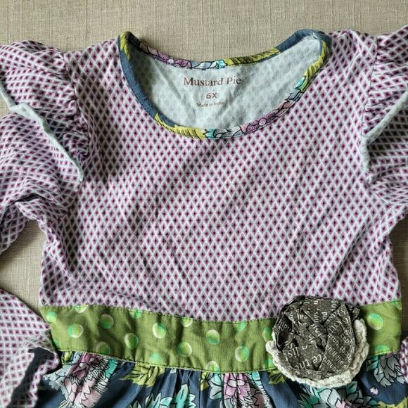 Mustard Pie Emerald Dance Dress + Leggings - Picture 6 of 12